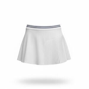 Girls L (10-12) Powersoft White Pleated Tennis Skirt High Rise Built-In Shorts